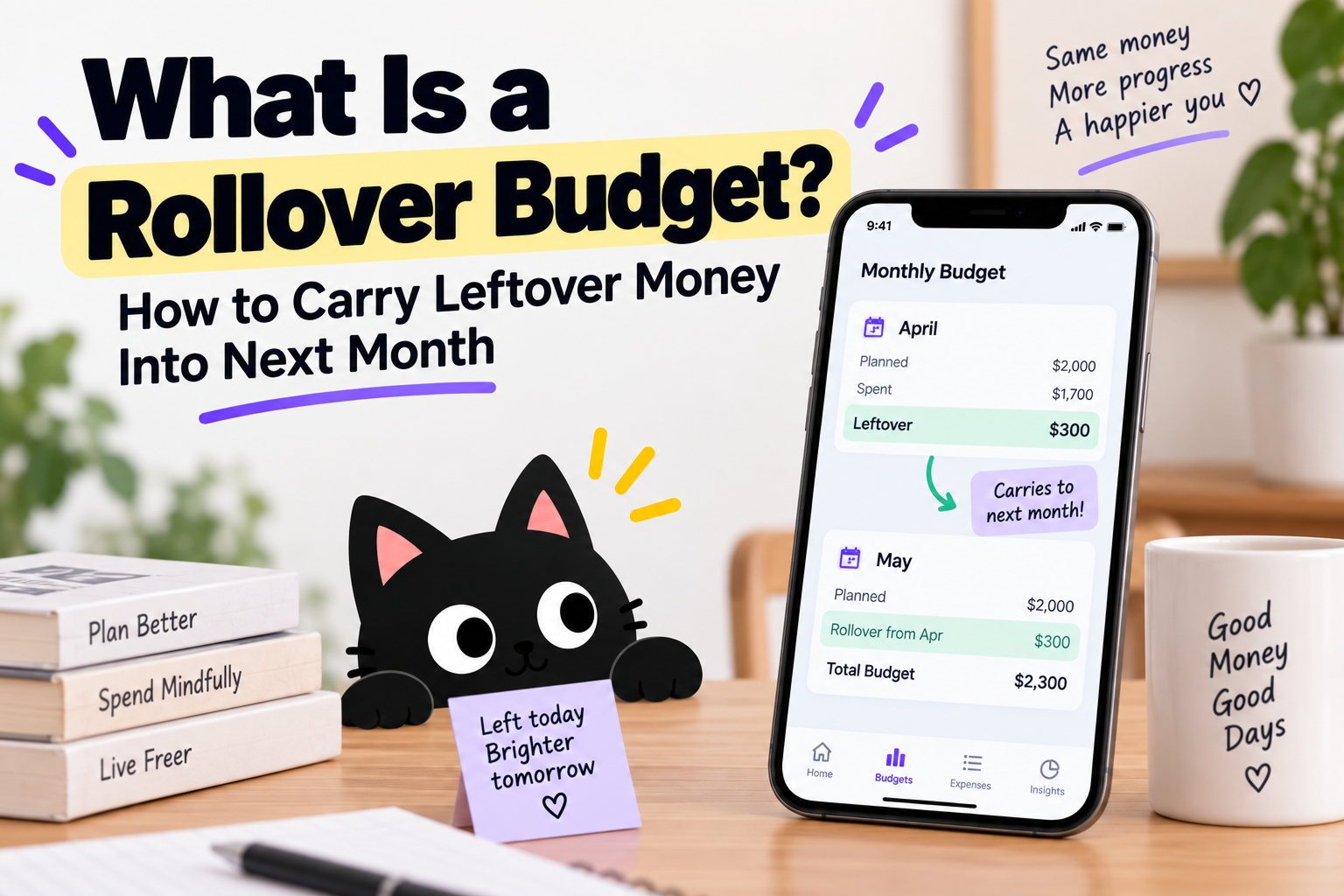 Cover image for What Is a Rollover Budget? How to Carry Leftover Money Into Next Month