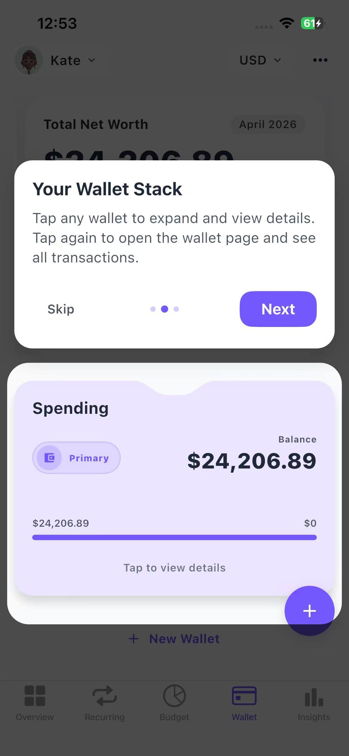 Wallet Overview